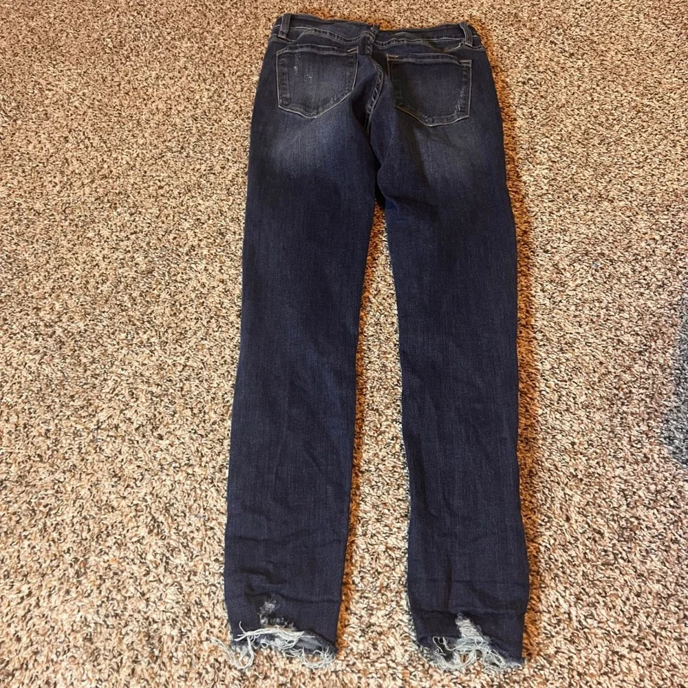 Kancan Distressed Skinny Jeans Dark Wash Denim Ripped Size‎ 5/26